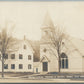 NEW BOSTON NH PRESBYTERIAN CHURCH AND SCHOOL ANTIQUE REAL PHOTO POSTCARD RPPC