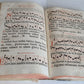 1756 CHORAL PSALTER IMPRESSIVE LARGE PIGSKIN FOLIO w/ METAL FITTINGS antique 16"