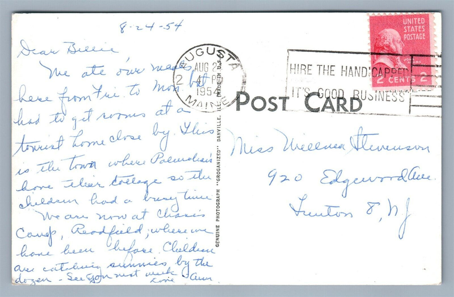 CAPE ELIZABETH ME CRESCENT BEACH INN VINTAGE REAL PHOTO POSTCARD RPPC