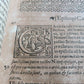 1596 ENGLISH CHRONICLES H. SAVILE antique Rerum Anglicarum Scriptores VELLUM