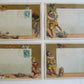 JESTER SET OF 4 ANTIQUE VICTORIAN TRADE CARDS