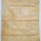 1614 MANUSCRIPT on VELLUM antique LAW DOCUMENT in FRENCH 8 leaves