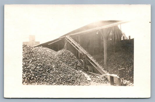 COAL ENTERPRISE MINING ANTIQUE REAL PHOTO POSTCARD RPPC