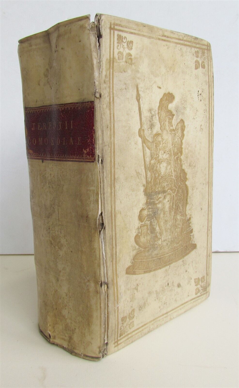 1732 AFRI COMOEDIAE SEX by TERENCE PRIZED VELLUM BINDING ANTIQUE