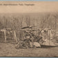 BIPLANE AEROPLANE CRASH GERMAN ANTIQUE POSTCARD