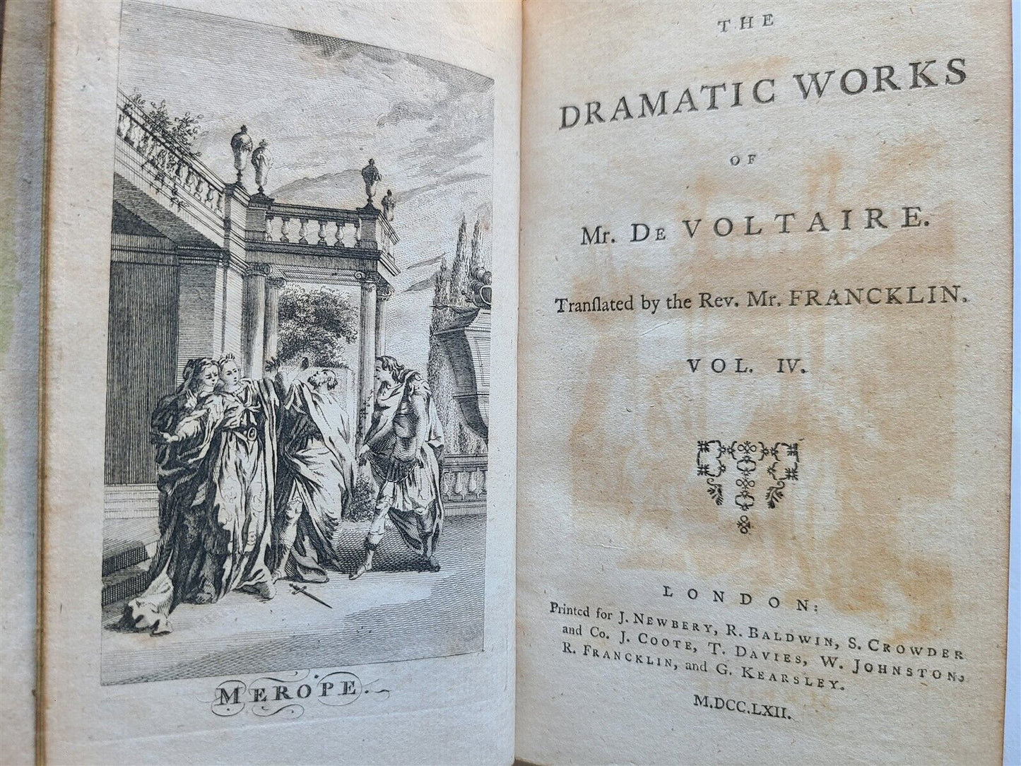 1761 - 1769 VOLTAIRE WORKS antique 31 VOLUMES in ENGLISH