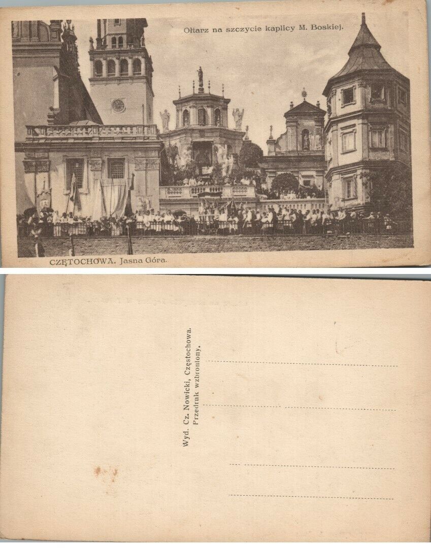 ANTIQUE POLISH POSTCARD JASNA GORA CZESTOCHOWA POLAND