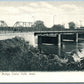 CEDAR FALLS IA MAIN STREET BRIDGE UNDIVIDED ANTIQUE POSTCARD