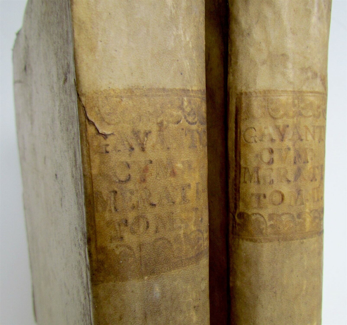 1749 2 VOLUMES THESAURUS SACRORUM RITUUM VELLUM BOUND FOLIO antique