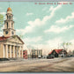 MERIDAN CT CORNER BROAD & EAST MAIN STREET ANTIQUE POSTCARD