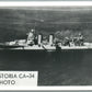 MILITARY SHIP U.S.S. ASTORIA VINTAGE REAL PHOTO POSTCARD RPPC