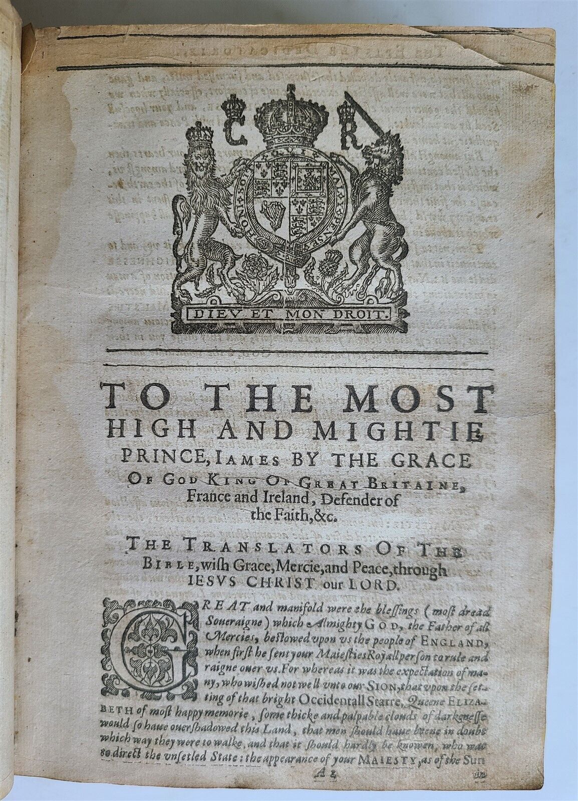 1631 BIBLE in ENGLISH ANTIQUE ILLUSTRATED Robert Barker OLD & NEW TESTAMENT 17c