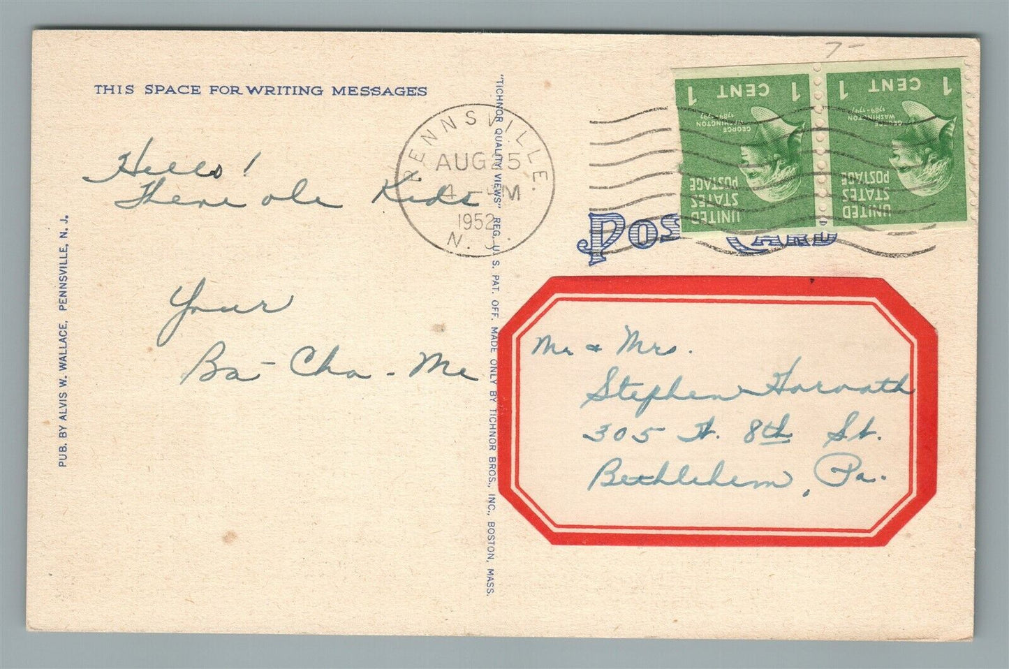 PENNSVILLE NJ TOYLAND RIVERVIEW BEACH PARK VINTAGE POSTCARD