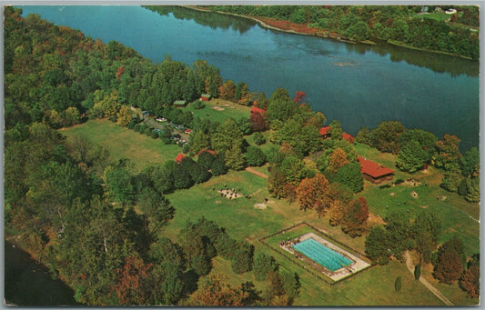 FRENCHTOWN NJ PENNINGTON ISLAND CAMP VINTAGE POSTCARD