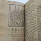 1581 ILLUSTRATED MACARONIC POETRY MERLINI COCAII antique 16th CENTURY RARE