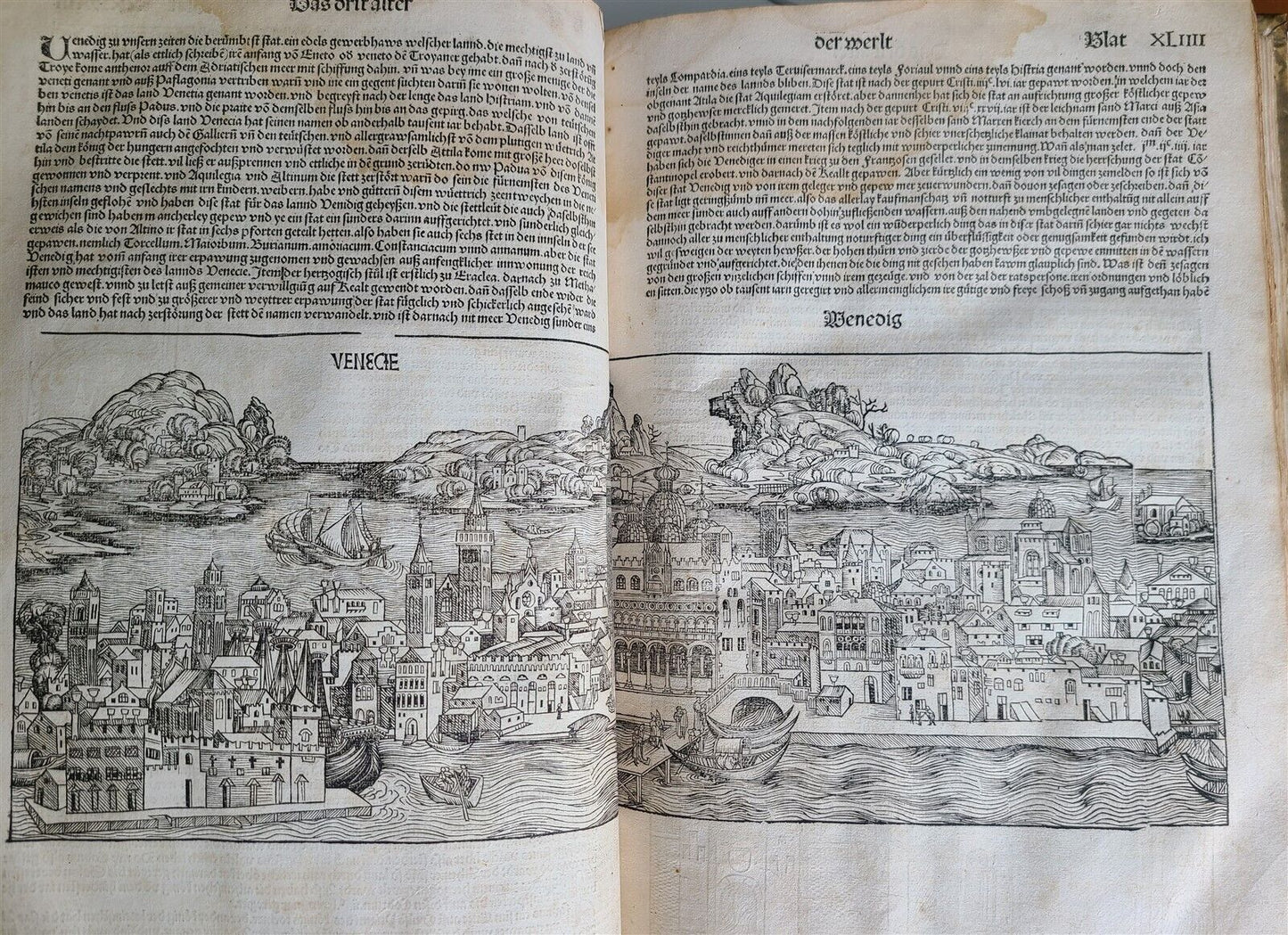 1493 NUREMBERG CHRONICLE antique INCUNABULA Liber chronicarum HARTMANN SCHEDEL