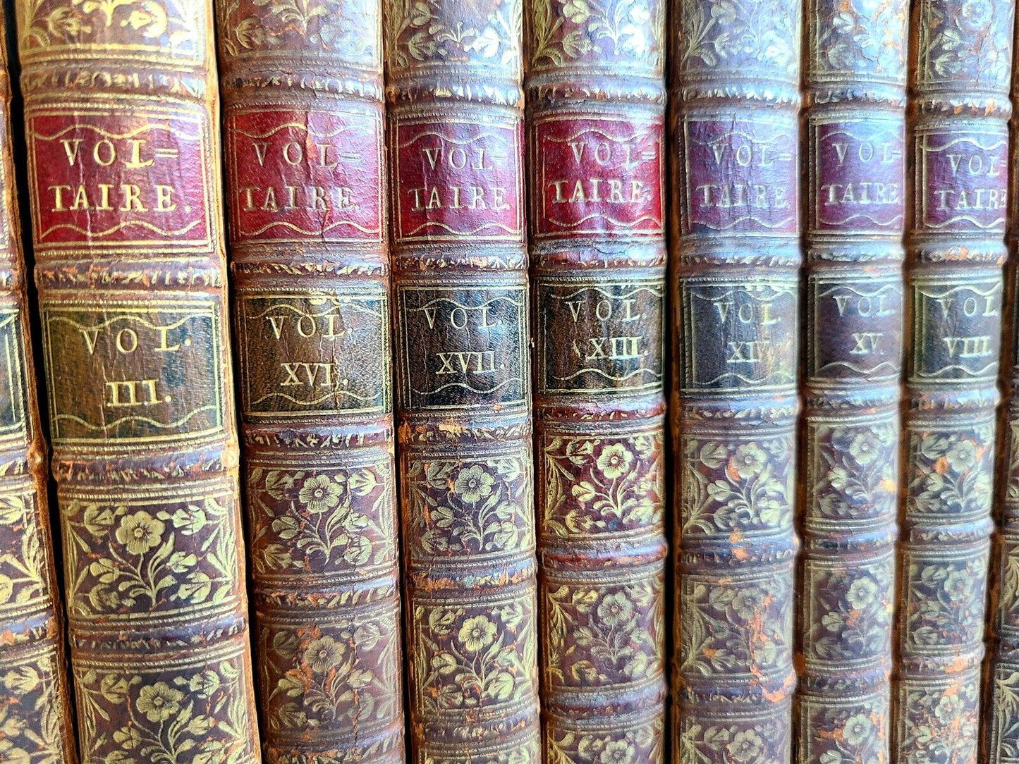 1761 - 1769 VOLTAIRE WORKS antique 31 VOLUMES in ENGLISH