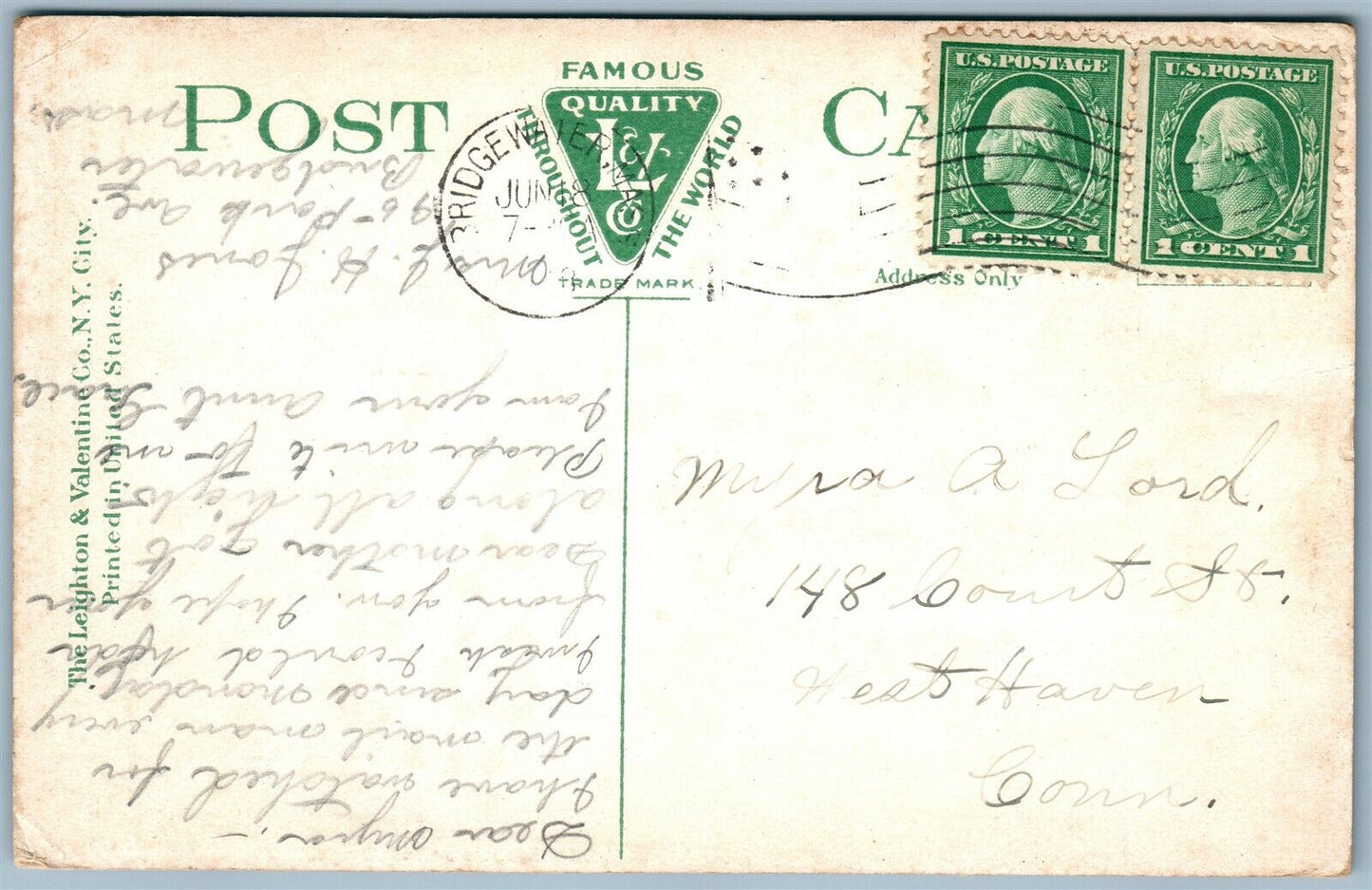 BRIDGEWATER MA RAILROAD STATION RAILWAY TRAIN DEPOT ANTIQUE POSTCARD