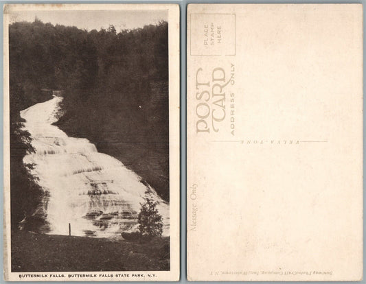 BUTTERMILK FALLS STATE PARK N.Y. ANTIQUE POSTCARD