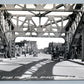 SAULT STE MARIE MI STREET FROM CANAL BRIDGE VINTAGE REAL PHOTO POSTCARD RPPC