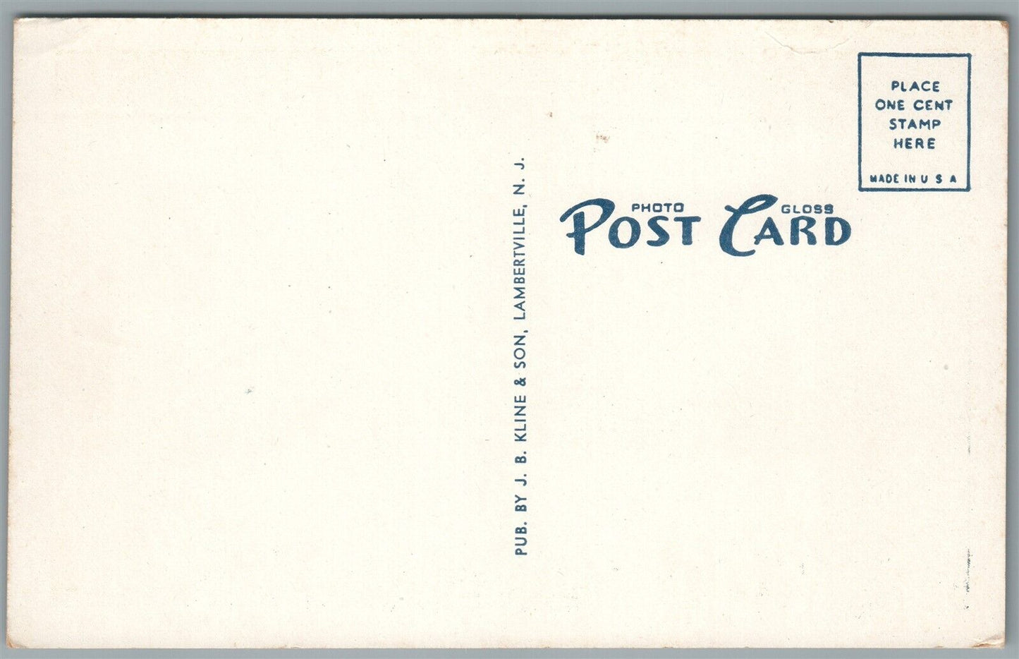 LAMBERTVILLE NJ FROM NEW HOPE PA ANTIQUE POSTCARD