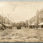 MILFORD IN MAIN STREET ANTIQUE REAL PHOTO POSTCARD RPPC