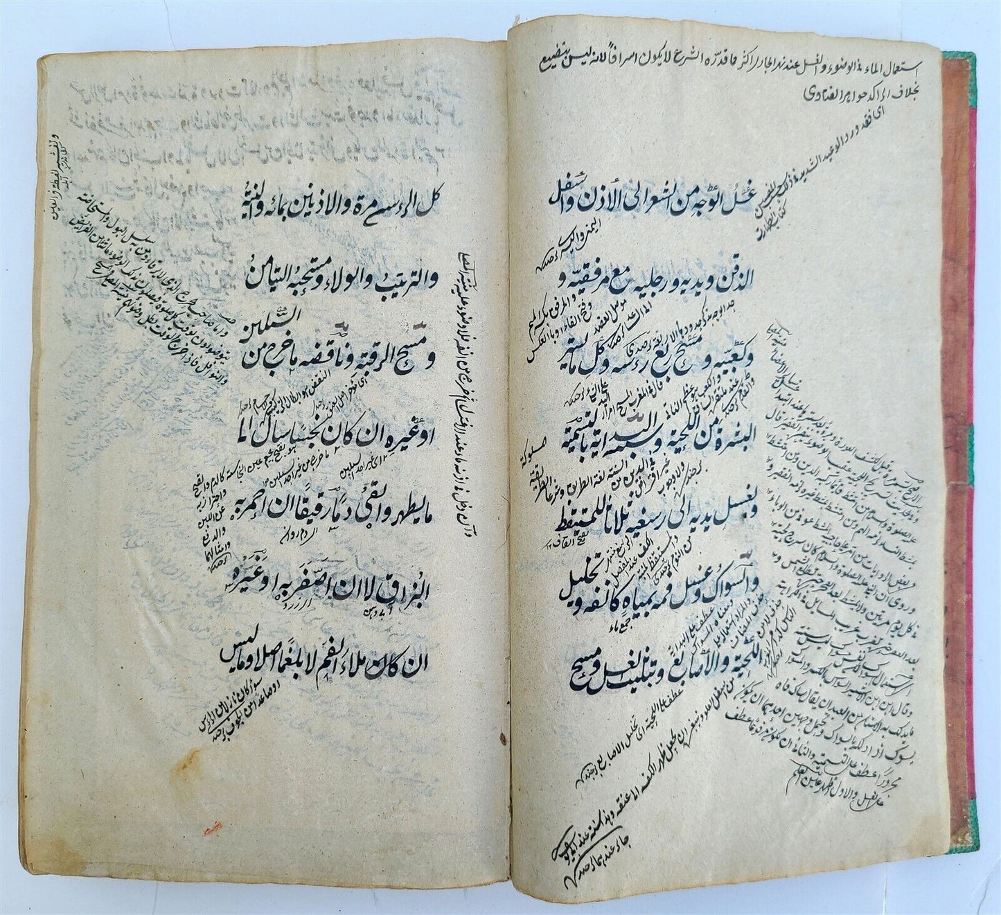 19th c. ARABIC MANUSCRIPT ISLAMIC LAW BOOK antique Mukhtasar al-Wiqayah SADR