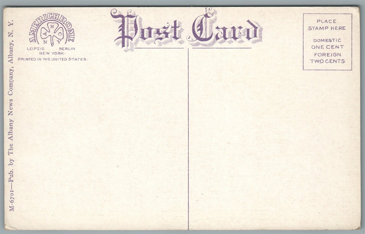 ONEONTA NY MAIN STREET ANTIQUE POSTCARD