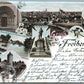 GRUSS AUS FREIBERG GERMANY 1900 ANTIQUE POSTCARD