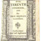 1629 TERENCE COMEDIES POETRY antique Publius Terentius Afer VELLUM BINDING