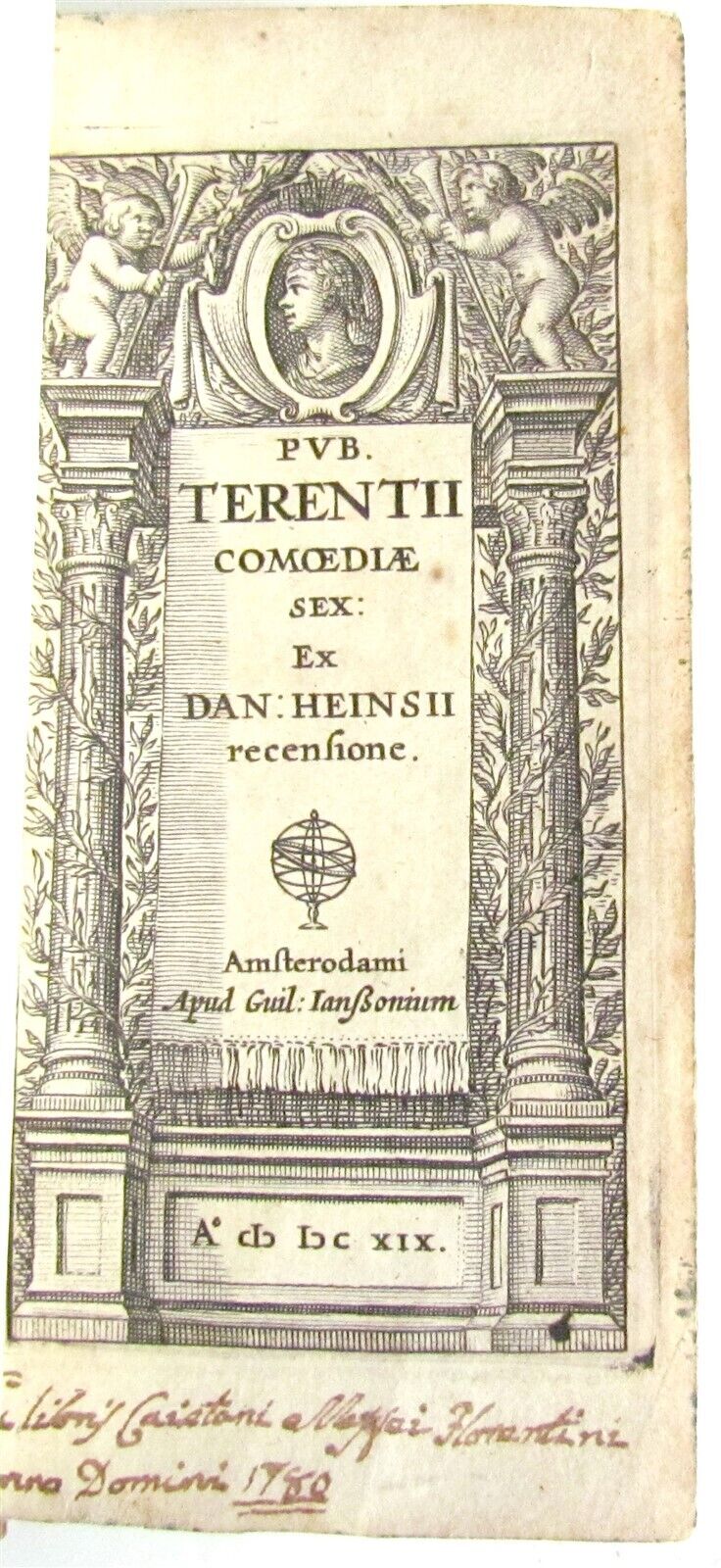 1629 TERENCE COMEDIES POETRY antique Publius Terentius Afer VELLUM BINDING