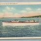 TOM'S RIVER NJ MOTOR BOATING VINTAGE POSTCARD