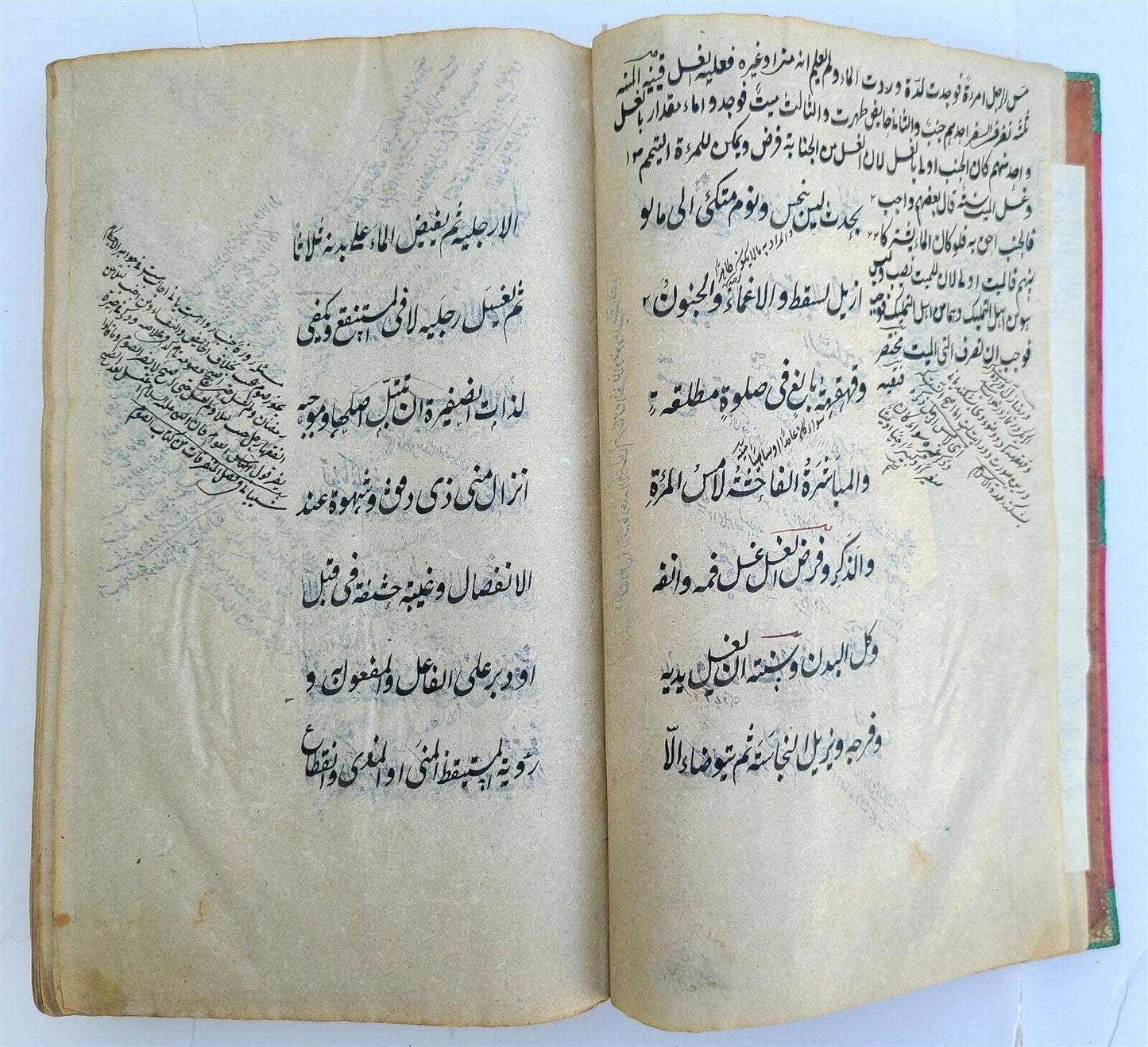 19th c. ARABIC MANUSCRIPT ISLAMIC LAW BOOK antique Mukhtasar al-Wiqayah SADR