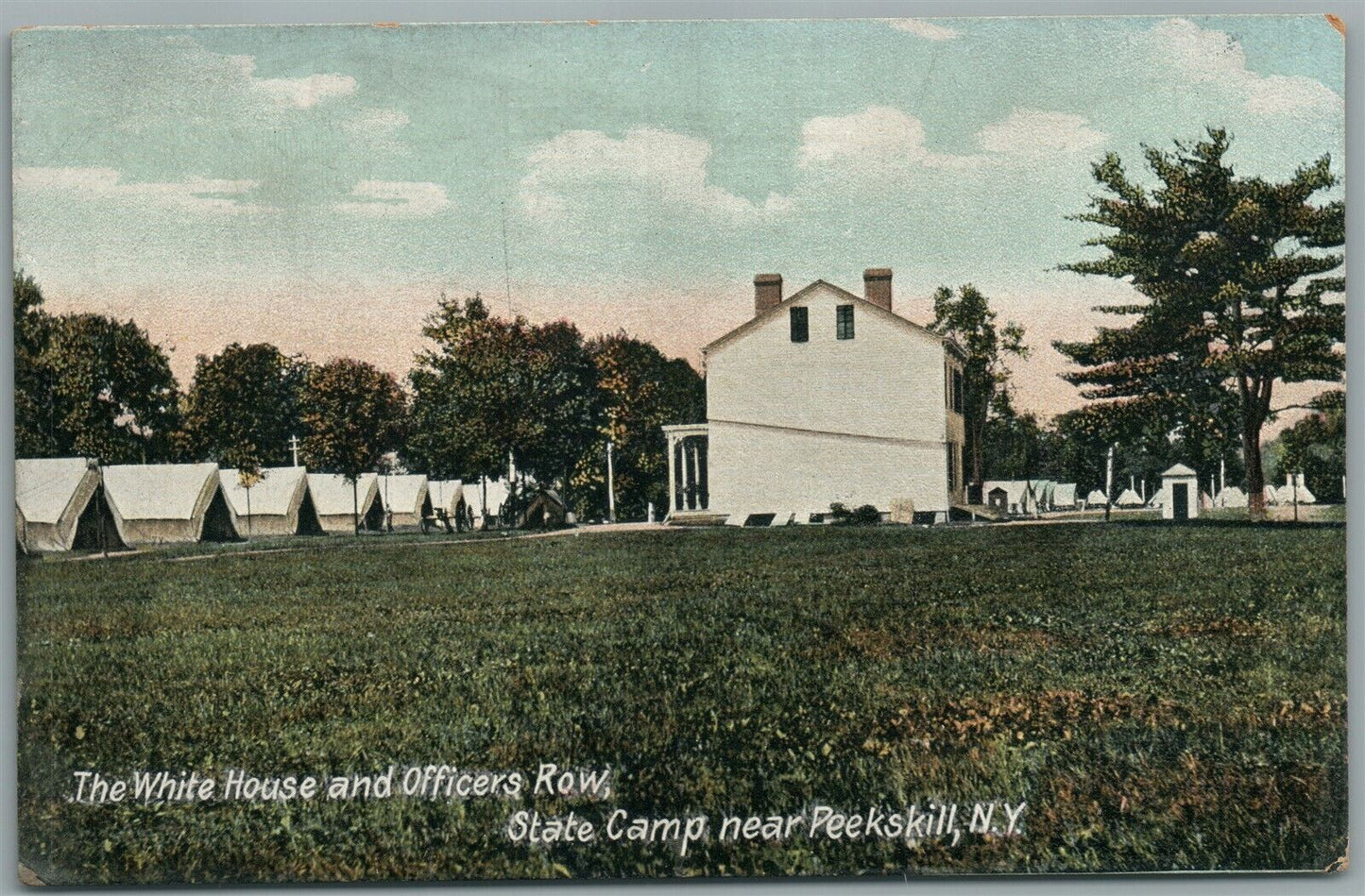 PEEKSKILL NY MILITARY STATE CAMP ANTIQUE POSTCARD