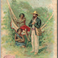 BRAZIL POST ITALIAN ANTIQUE POSTCARD LA POSTA NEL BRASILE