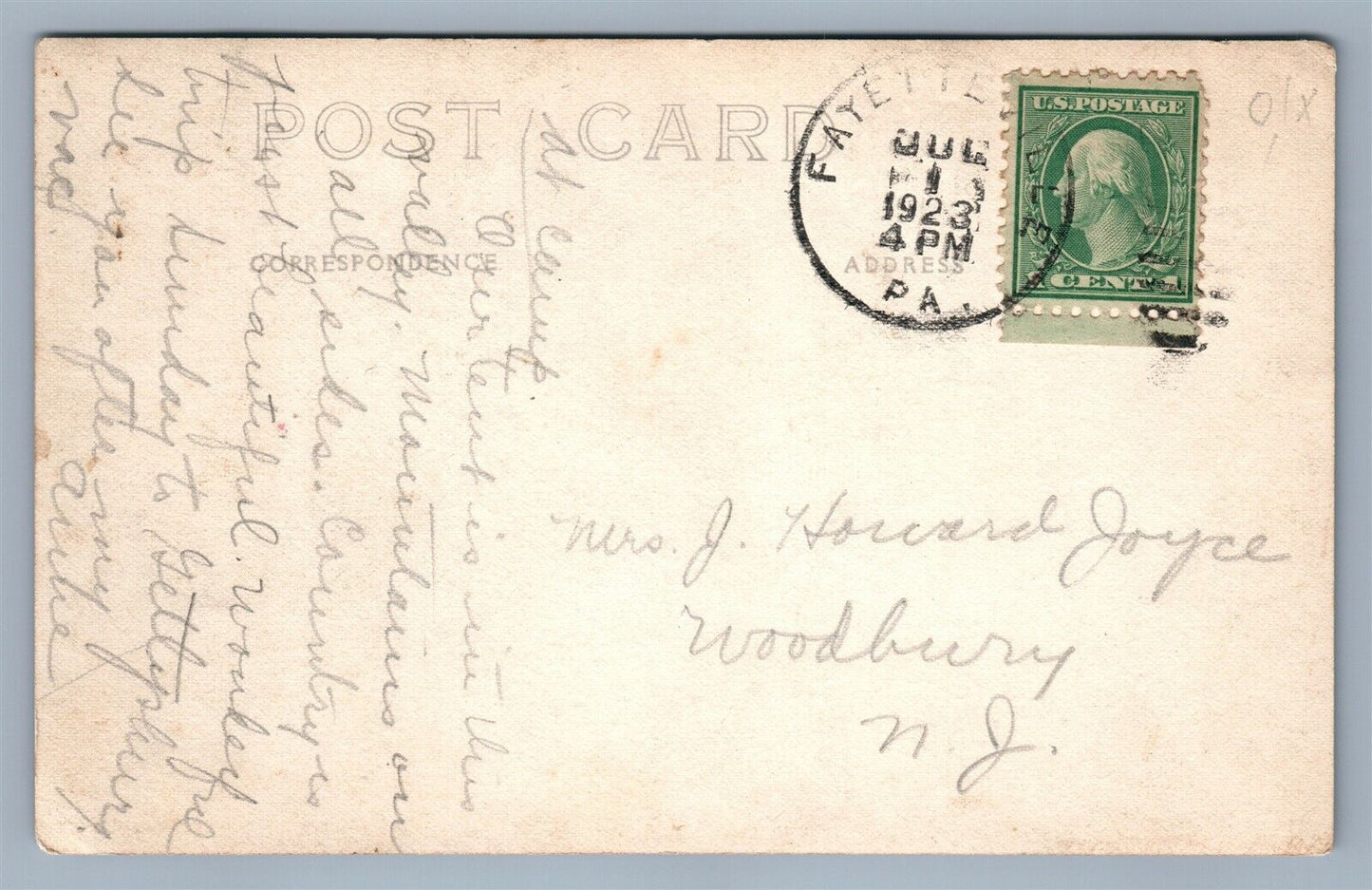 GALEDONIA PARK PA RESTAURANT ANTIQUE REAL PHOTO POSTCARD RPPC