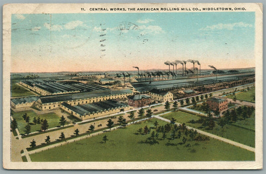 MIDDLETOWN OH AMERICAN ROLLING MILL CO. ANTIQUE POSTCARD