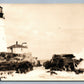 PORTLAND HEAD LIGHT HOUSE VINTAGE REAL PHOTO POSTCARD RPPC