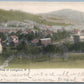 LIVINGSTON NY BIRDS EYE VIEW 1907 UNDIVIDED ANTIQUE POSTCARD