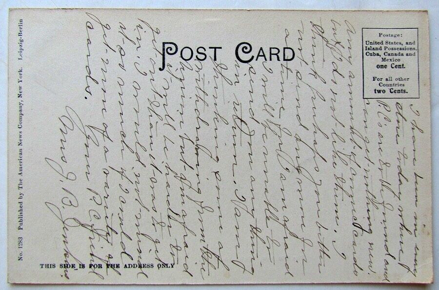 COLUMBIA S.C. OLD MILL ANTIQUE UNDIVIDED POSTCARD