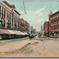 HUDSON MA MAIN STREET ANTIQUE POSTCARD
