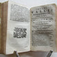 1696 POETRY by Hosschius & Wallius ANTIQUE VELLUM BOUND 17th CENTURY