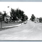 WAKEFIELD MI VINTAGE REAL PHOTO POSTCARD RPPC STREET GAS STATION PLYMOUTH GARAGE