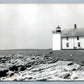 WEST SOUTHPORT ME LIGHTHOUSE VINTAGE REAL PHOTO POSTCARD RPPC