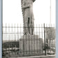 AMERICAN SIOUX INDIAN STATUE NORTH PLATTE NE VINTAGE REAL PHOTO POSTCARD RPPC