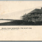 BEACH PARK MEMORIES CT THE WEST END ANTIQUE POSTCARD