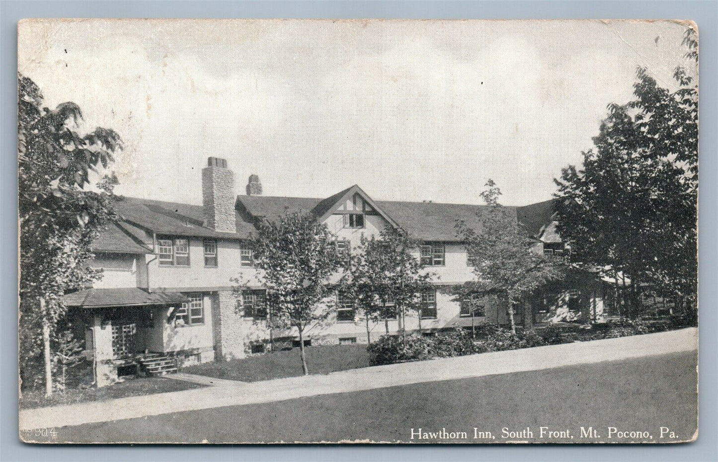 MT.POCONO PA HAWTHORN INN ANTIQUE POSTCARD