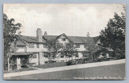 MT.POCONO PA HAWTHORN INN ANTIQUE POSTCARD