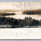 LAKE HOPARCONG NJ 1906 ANTIQUE REAL PHOTO POSTCARD RPPC