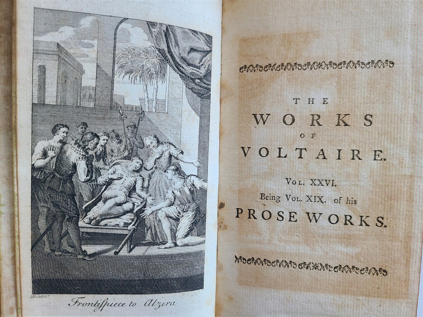 1761 - 1769 VOLTAIRE WORKS antique 31 VOLUMES in ENGLISH